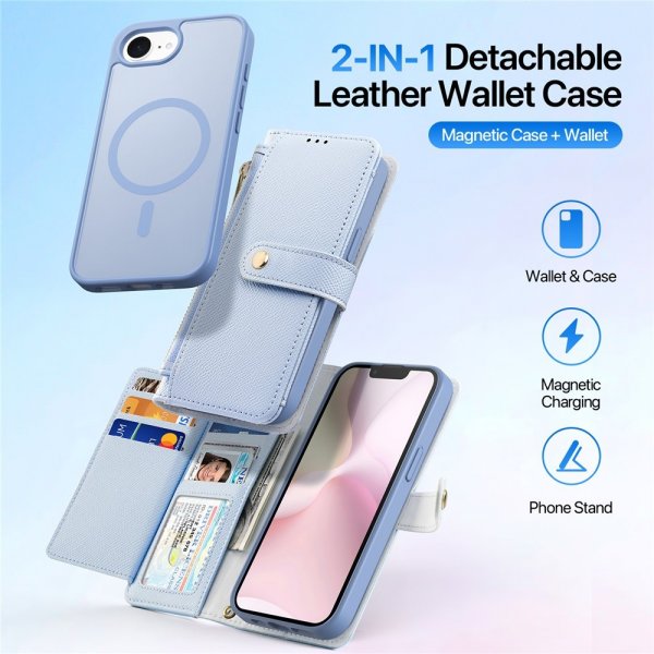 Dux Ducis iPhone 16e/17e Etui 2-in-1 Lawa Series MagSafe Blå