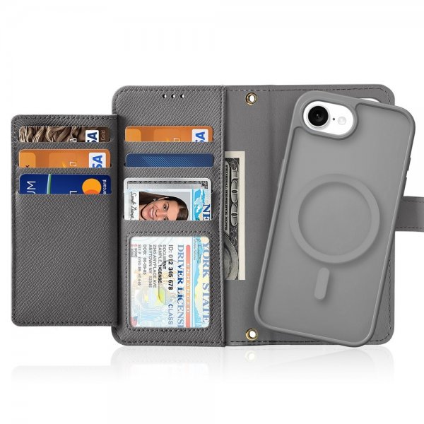 Dux Ducis iPhone 16e/17e Etui 2-in-1 Lawa Series MagSafe Grå