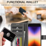 Lc.Imeeke iPhone 16e/17e Etui med Kortlomme stativfunksjon Grå