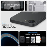 Spigen iPhone 16e/iPhone 17e Deksel Ultra Hybrid Zero One MagFit Hvit