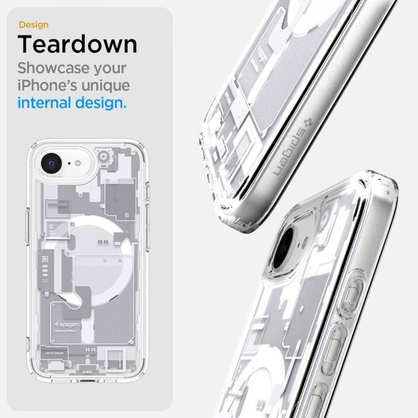 Spigen iPhone 16e/iPhone 17e Deksel Ultra Hybrid Zero One MagFit Hvit