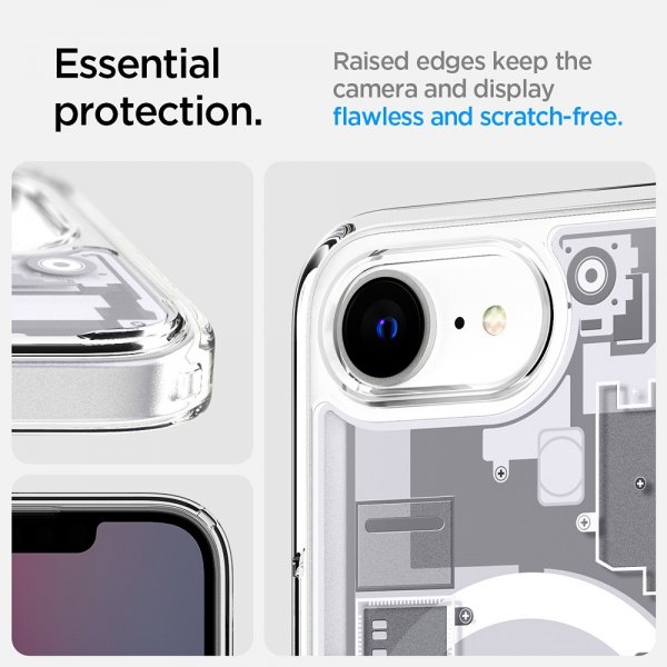 Spigen iPhone 16e/iPhone 17e Deksel Ultra Hybrid Zero One MagFit Hvit