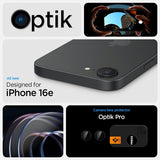 Spigen iPhone 16e/17e Kamerabeskytter GLAS.tR EZ Fit Optik Pro 2-pakning