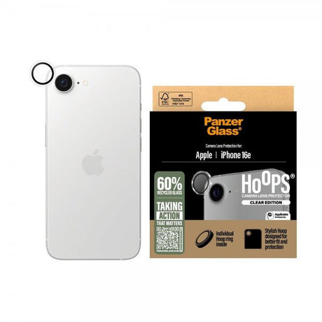 PanzerGlass iPhone 16e/17e Kamerabeskytter Hoops Transparent