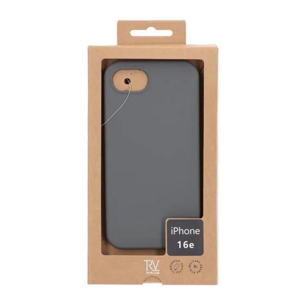 iPhone 16e/17e Deksel Silikon Grå