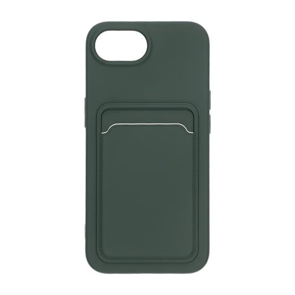 iPhone 16e/17e Deksel Kortholder Grønn