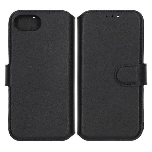 Rvelon iPhone 16e/17e Etui Ekte Skinn Svart