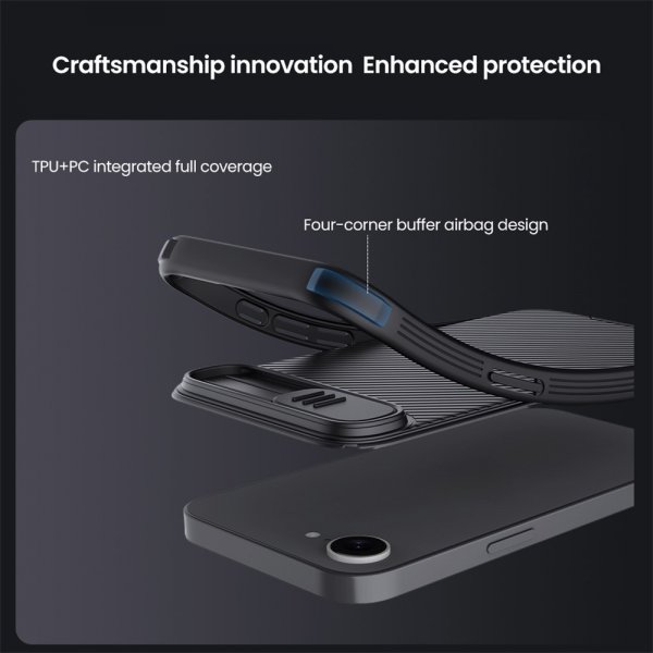 Nillkin iPhone 16e/17e Deksel CamShield Pro MagSafe Svart