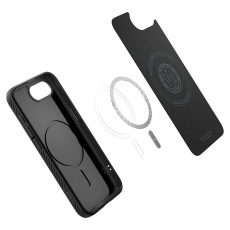 Spigen iPhone 16e/17e Deksel Liquid Air MagFit Matte Black