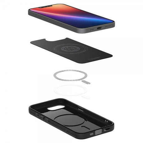 Spigen iPhone 16e/17e Deksel Liquid Air MagFit Matte Black