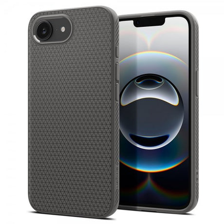 Spigen iPhone 16e/17e Deksel Liquid Air Marble Gray