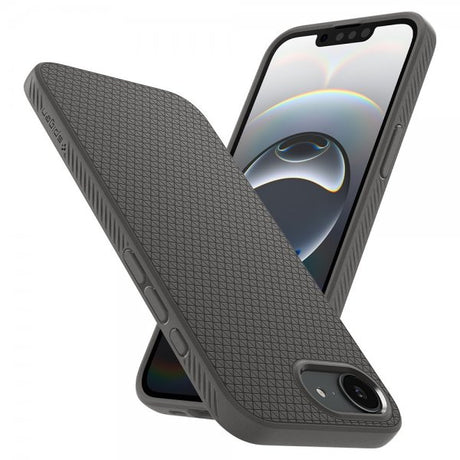 Spigen iPhone 16e/17e Deksel Liquid Air Marble Gray