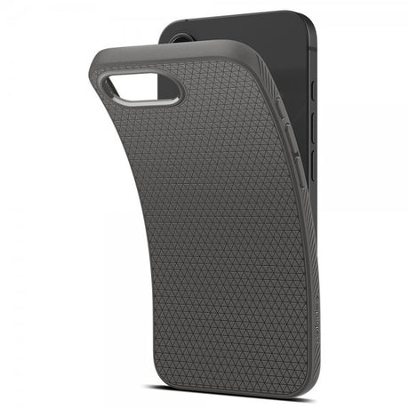 Spigen iPhone 16e/17e Deksel Liquid Air Marble Gray