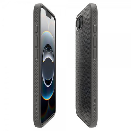Spigen iPhone 16e/17e Deksel Liquid Air Marble Gray