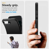 Spigen iPhone 16e/17e Deksel Liquid Air Matte Black