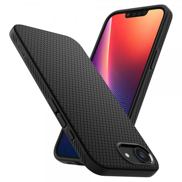 Spigen iPhone 16e/17e Deksel Liquid Air Matte Black