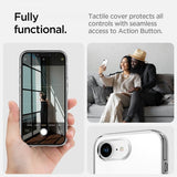 Spigen iPhone 16e/17e Deksel Liquid Crystal MagFit Clear White