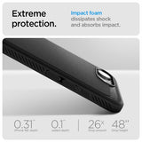 Spigen iPhone 16e/17e Deksel Rugged Armor MagFit Matte Black