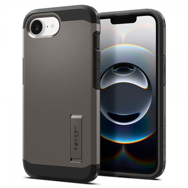 Spigen iPhone 16e/17e Deksel Tough Armor MagFit Gunmetal