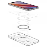 Spigen iPhone 16e/17e Deksel Ultra Hybrid MagFit Clear White
