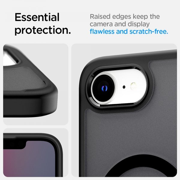 Spigen iPhone 16e/17e Deksel Ultra Hybrid MagFit Frost Black