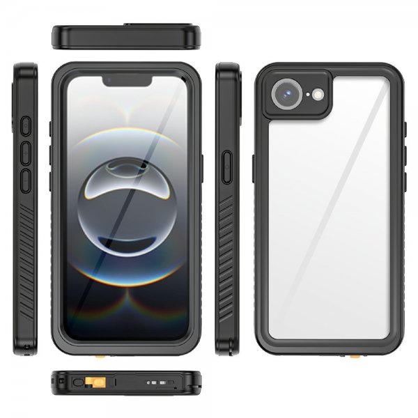 Redpepper iPhone 16e/17e Deksel Vanntett IP68 Svart