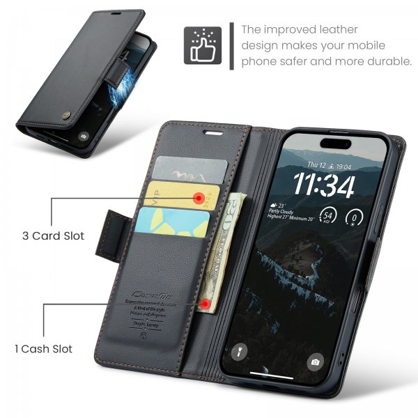 CaseMe iPhone Air Etui 023 Series Svart
