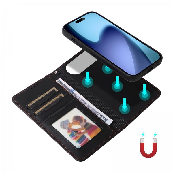 Betopnice iPhone Air Etui Avtagbart Deksel 005 Svart