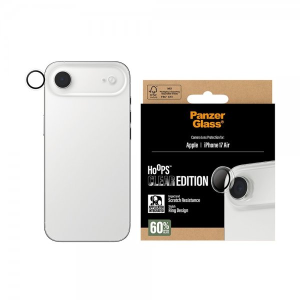 PanzerGlass iPhone Air Kamerabeskytter Hoops Transparent