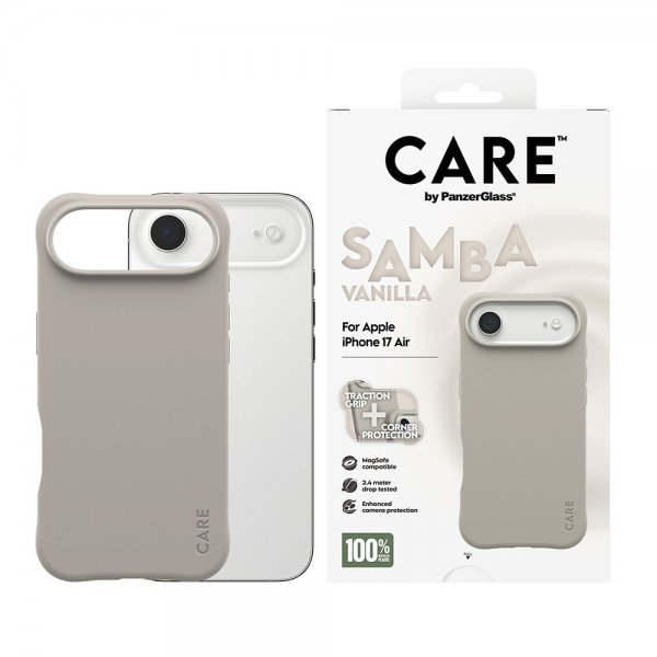 CARE by PanzerGlass iPhone Air Deksel Samba MagSafe Vanilla