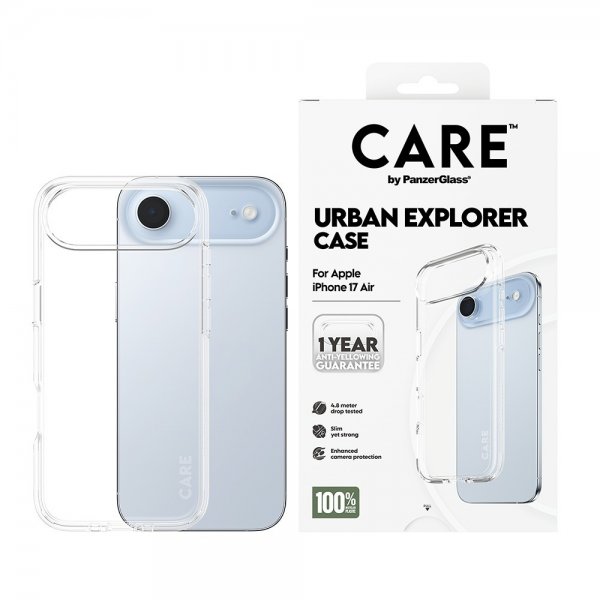CARE by PanzerGlass iPhone Air Deksel Urban Explorer Transparent