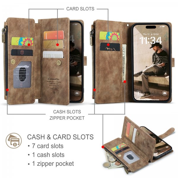CaseMe iPhone 17 Etui C30 Series Brun