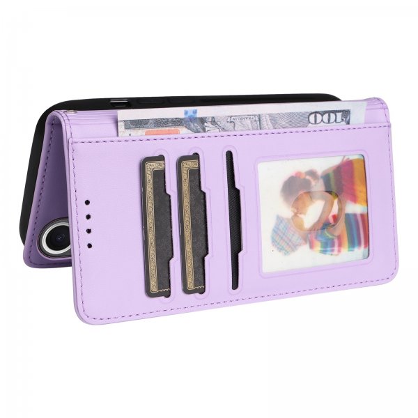 Betopnice iPhone 17 Etui Avtagbart Deksel 005 Lilla