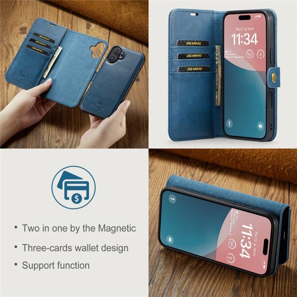 Dg.Ming iPhone 17 Etui Avtagbart Deksel Blå