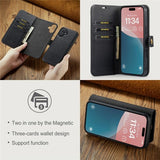 Dg.Ming iPhone 17 Etui Avtagbart Deksel Svart