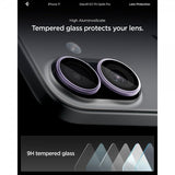 Spigen iPhone 17 Kamerabeskytter GLAS.tR EZ Fit Optik Pro 2-pakning Lilla