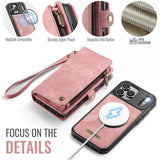 CaseMe iPhone 17 Pro Etui 008 Series Avtakbart Deksel Rosa