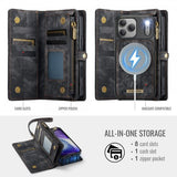 CaseMe iPhone 17 Pro Etui 008 Series Avtakbart Deksel Svart