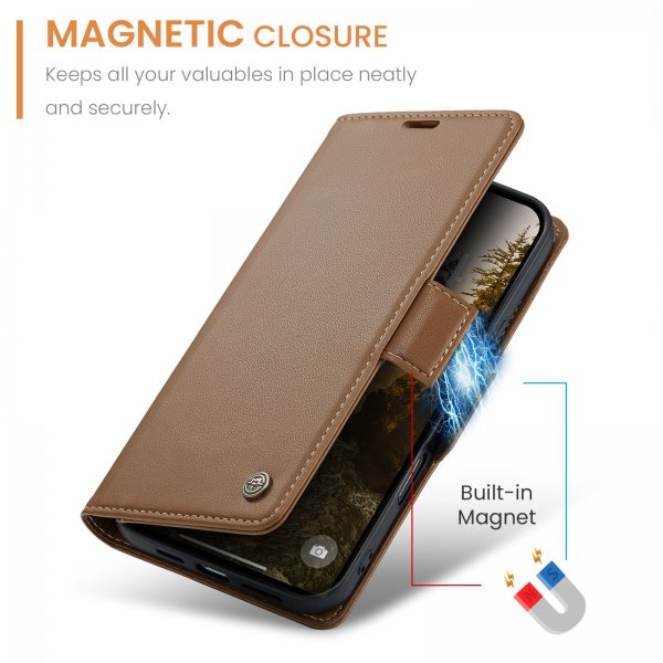 CaseMe iPhone 17 Pro Etui 023 Series Brun