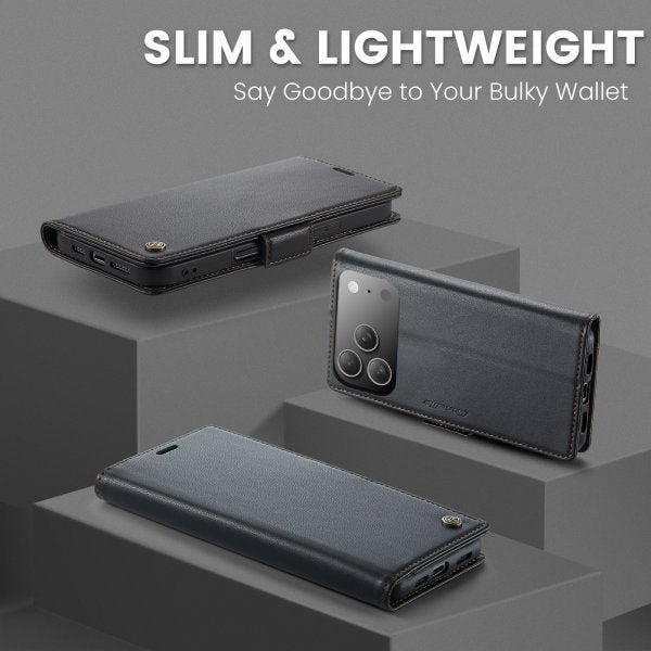 CaseMe iPhone 17 Pro Etui 023 Series Svart