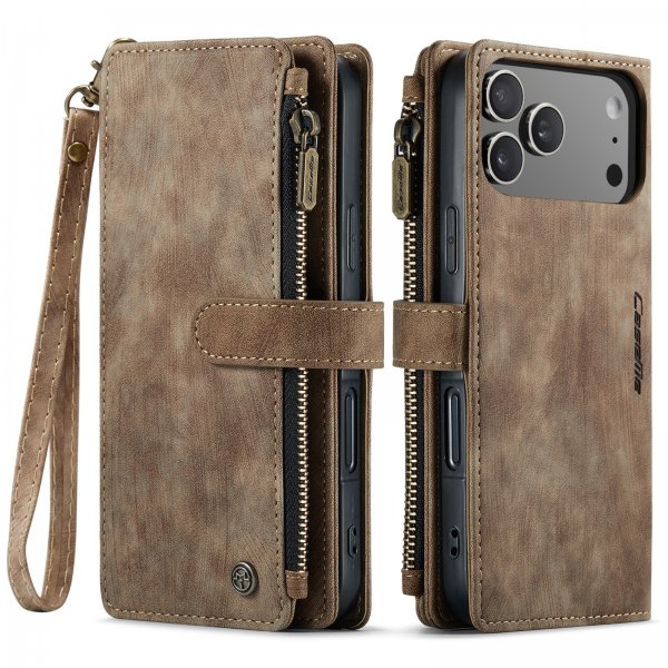 CaseMe iPhone 17 Pro Etui C30 Series Brun