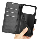 iPhone 17 Pro Etui Litchi Svart