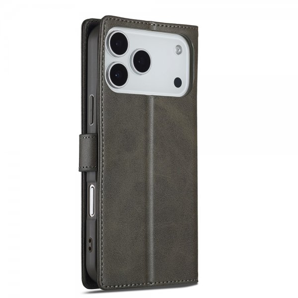 Lc.Imeeke iPhone 17 Pro Etui med Kortlomme stativfunksjon Grå