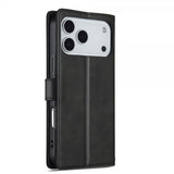 Lc.Imeeke iPhone 17 Pro Etui med Kortlomme stativfunksjon Svart