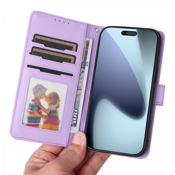 Betopnice iPhone 17 Pro Etui Avtagbart Deksel 005 Lilla