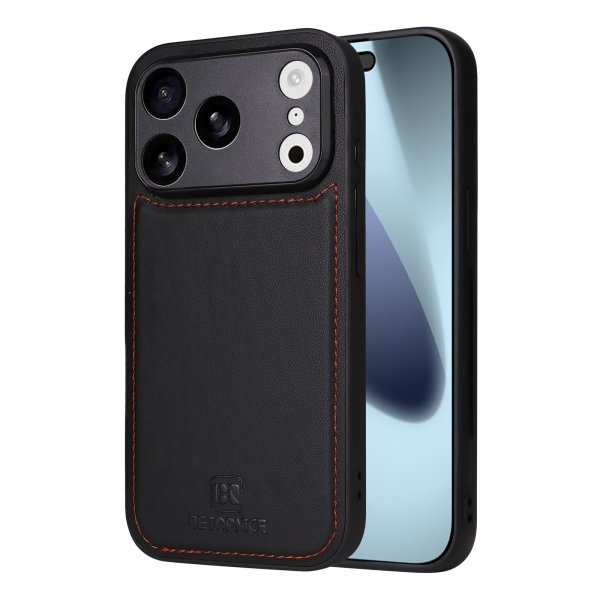 Betopnice iPhone 17 Pro Etui Avtagbart Deksel 005 Svart