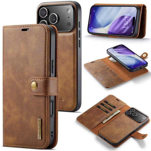 Dg.Ming iPhone 17 Pro Etui Avtagbart Deksel Brun