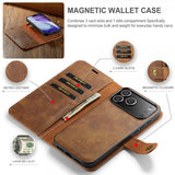 Dg.Ming iPhone 17 Pro Etui Avtagbart Deksel Brun