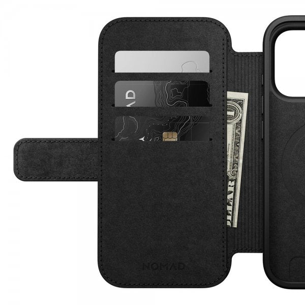 Nomad iPhone 17 Pro Etui Modern Leather Folio Brun