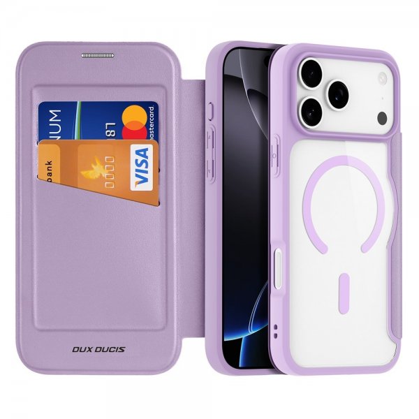 Dux Ducis iPhone 17 Pro Etui Skin X Pro Series MagSafe Lilla